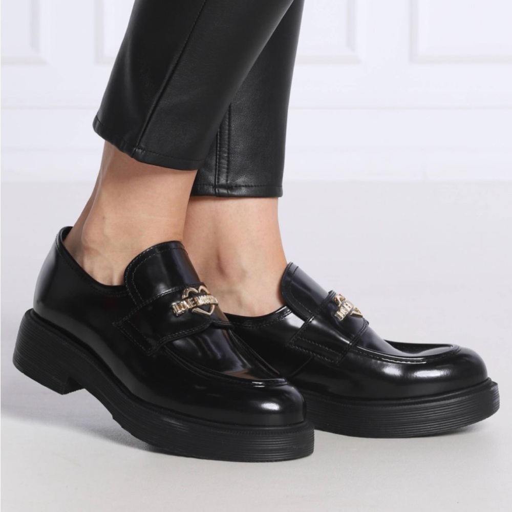 Love Moschino | Black Platform Loafer